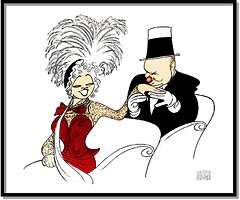 My Little Chickadee,  Color Edition by Al Hirschfeld