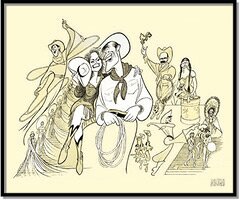 Will Rogers Follies by Al Hirschfeld
