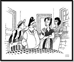 The Honeymooners by Al Hirschfeld