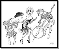 Some Like It Hot by Al Hirschfeld