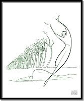 Jacob's Pillow by Al Hirschfeld