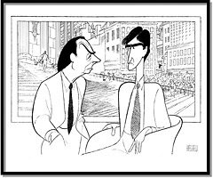 Law & Order by Al Hirschfeld