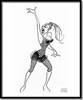 Madonna by Al Hirschfeld