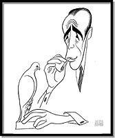 Humphrey Bogart in The Maltese Falcon by Al Hirschfeld