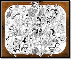Me & The Set by Al Hirschfeld