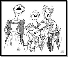 The Sound Of Music by Al Hirschfeld