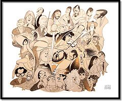 The New Season, 1988 by Al Hirschfeld
