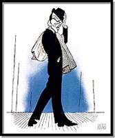 Frank Sinatra in Pal Joey by Al Hirschfeld