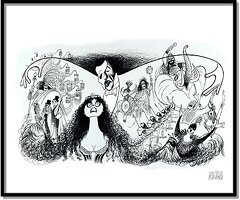 Phantom Of The Opera: Full Cast by Al Hirschfeld