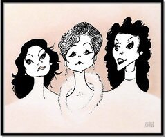 The Three Sopranos by Al Hirschfeld