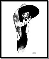 Audrey Hepburn in  Breakfast At Tiffany's, III by Al Hirschfeld