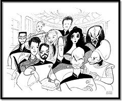 Star Trek: The Next Generation  by Al Hirschfeld