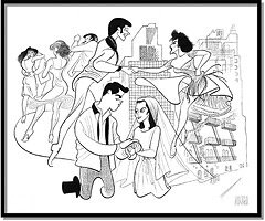 West Side Story by Al Hirschfeld