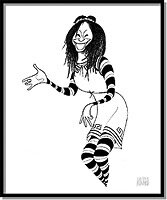 Whoopi Goldberg in A Funny Thing Happened  On The Way To The Forum by Al Hirschfeld