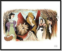 Into The Woods by Al Hirschfeld