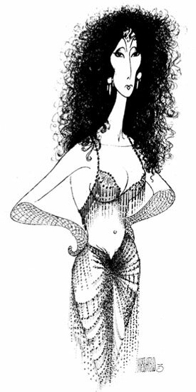 Cher available from The Official Website for Al Hirschfeld