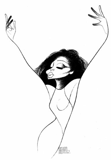 diana ross available from The Official Website for Al Hirschfeld