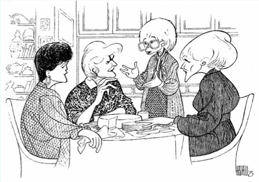 golden girls available from The Official Website for Al Hirschfeld