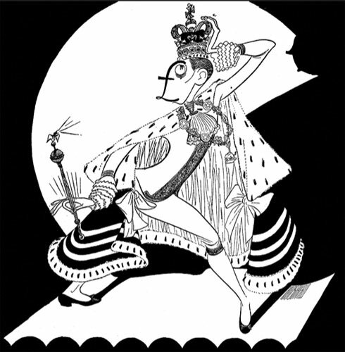 King Edward available from The Official Website for Al Hirschfeld
