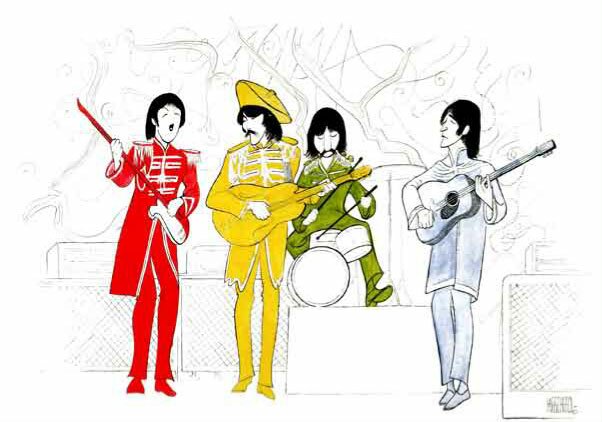 The Beatles available from The Official Website for Al Hirschfeld