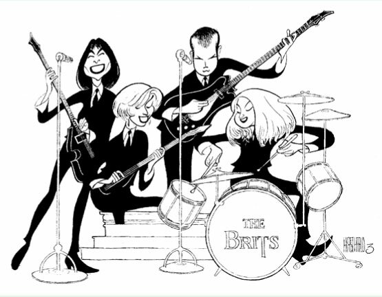 The Brits available from The Official Website for Al Hirschfeld