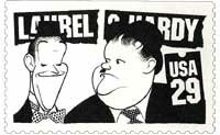 Laurel & Hardy postage stamp at The Official Website for Al Hirschfeld