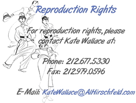 reproduction rights at The Official Website for Al Hirschfeld