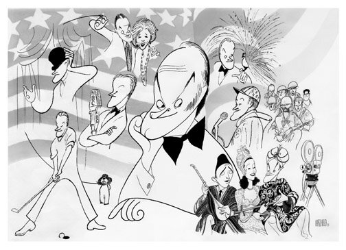 bob hope by Al Hirschfeld at The Official Website for Al Hirschfeld