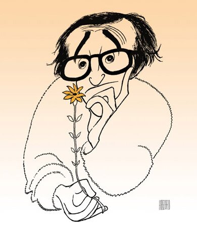 woody allen by Al Hirschfeld at The Official Website for Al Hirschfeld
