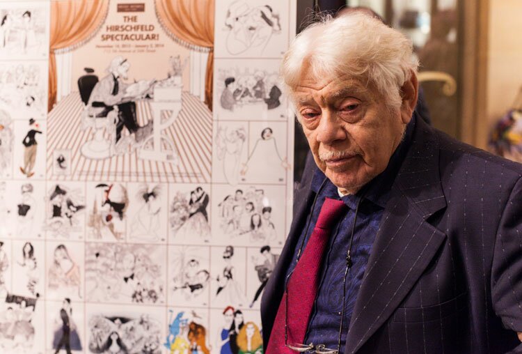 Jerry Stiller at the Henri Bendel window display - Hirschfeld Spectacular