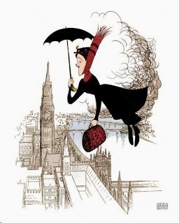 mary poppins by Al Hirschfeld at The Official Website for Al Hirschfeld