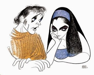 richard burton and elizabeth taylor by Al Hirschfeld at The Official Website for Al Hirschfeld
