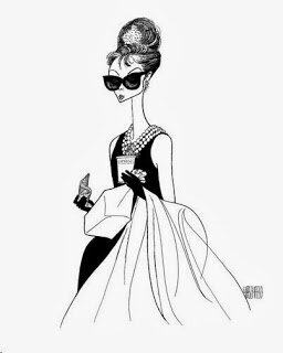 audrey hepburn by Al Hirschfeld at The Official Website for Al Hirschfeld