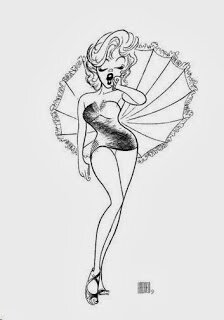 marilyn monroe by Al Hirschfeld at The Official Website for Al Hirschfeld