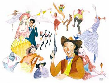 Oklahoma by al hirschfeld